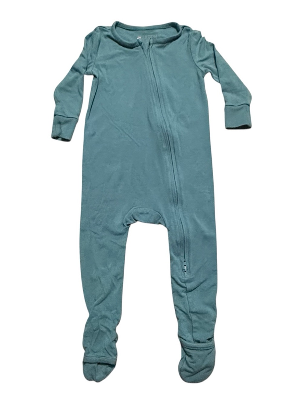 Lark Bamboo Baby Sleeper 12-18M Teal Blue Convertible Feet